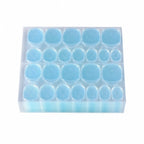 Nail Adhesive Tabs | Jelly Sticky Pads for Reusable Press On Nails, 24 Pcs, 15 Sizes