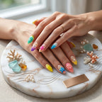 Kentrim Oceanic Dream Medium Almond Press On Nails- 10 Pieces (Single Size)