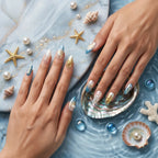 Kentrim Oceanic Shell Press On Nails - 10 Pieces (Single Size)