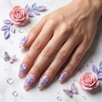 Kentrim Pastel Medium Almond Press On Nails - 10 Pieces (Single Size)