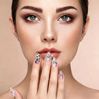 Kentrim Pink Zebra Leopard Print Press On Nails- 10 Pieces (Single Size)