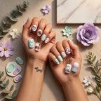 Kentrim Pup & Pastel Press On Nails - 10 Pieces (Single Size)