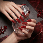 Kentrim Crystal Long Square Press On Nails - 10 Pieces (Single Size)