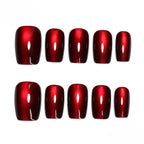 Kentrim Cat Eye Shimmer Gradient Press On Nails - 24 Pieces, 12 Sizes