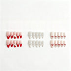 Kentrim French Tip 3-Set Press On Nails - 30 Pieces Total (3 x 10 Pieces)