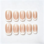 Kentrim Neutral French Press On Nails- 30 Pieces, 15 Sizes