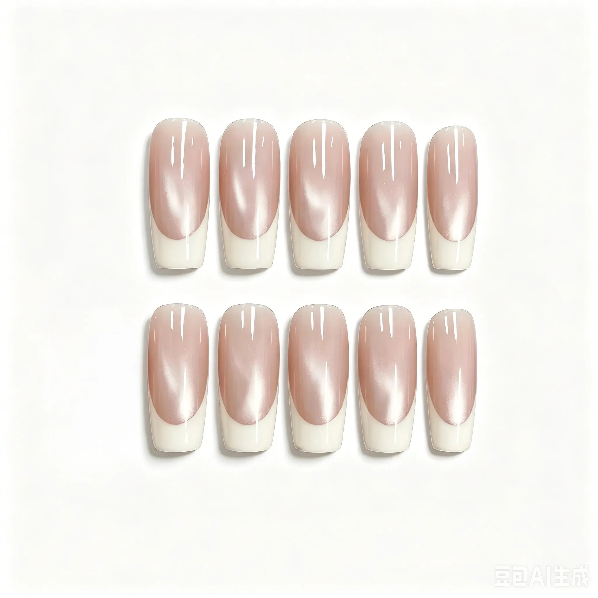 Kentrim Neutral French Press On Nails- 30 Pieces, 15 Sizes Secondary image
