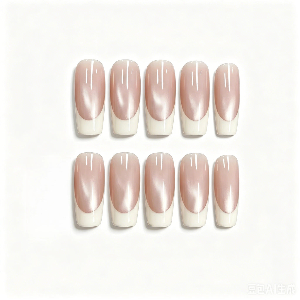 Kentrim Neutral French Press On Nails- 30 Pieces, 15 Sizes