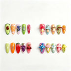 Kentrim Fruit & Mushroom 2-Set Bundle Medium Almond Press On Nails