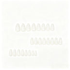 Kentrim Jelly Glue White Kentrim 3D Skeleton Hand Almond Halloween Press On Nails - 24 Pieces (12 Sizes)