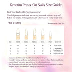 Kentrim Cherry Bow Press On Nails - 10 Pieces (Single Size)