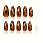 Kentrim Wild Elegance Tortoiseshell Press On Nails- 30 Pieces, 15 Sizes