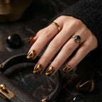 Kentrim Wild Elegance Tortoiseshell Press On Nails- 30 Pieces, 15 Sizes