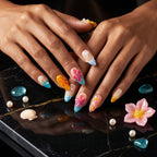 Kentrim Cherry Sweet Medium Almond Press On Nails- 10 Pieces (Single Size)
