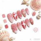 Kentrim Tropical Shell Press On Nails - 10 Pieces (Single Size)