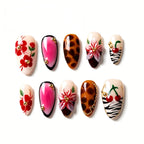 Kentrim Mix Medium Almond Press On Nails - 10 Pieces (Single Size)