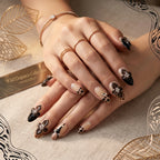 Kentrim Leopard Medium Almond Press On Nails - 10 Pieces (Single Size)