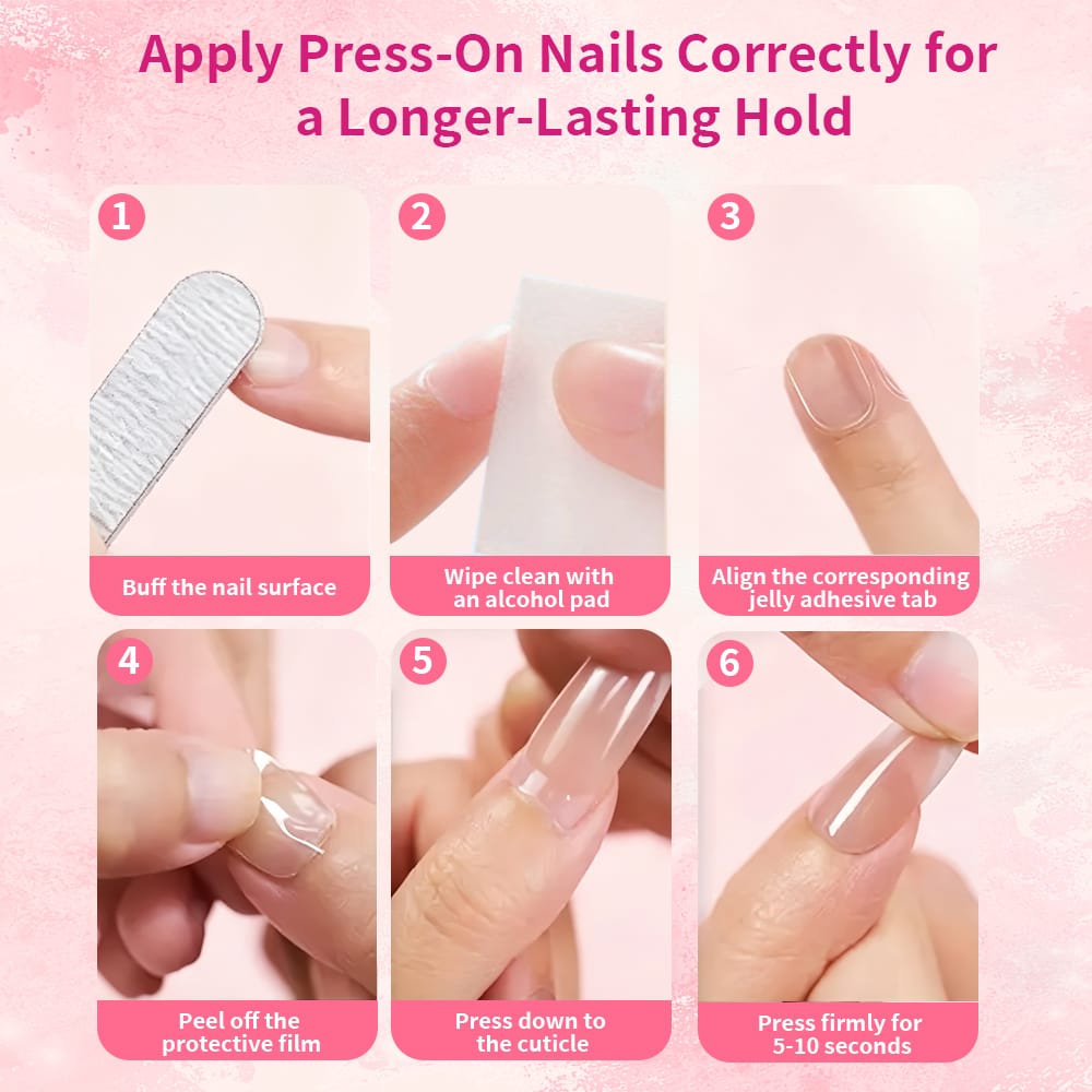 Kentrim Jelly Glue Hot Pink Kentrim Metallic Magenta Spider Web Long Stiletto Halloween Press On Nails - 24 Pieces (12 Sizes)