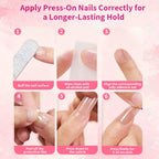 Kentrim Jelly Glue Purple Kentrim Purple Flame Coffin Press On Nails - 24 Pieces (12 Sizes)