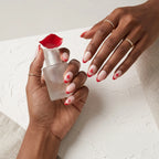 Kentrim Jelly Glue Kentrim Team Logo French Tip Press On Nails - 30 Pieces (15 Sizes)