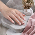 Kentrim Jelly Glue Pink Kentrim Nude with Zebra & Leopard Print French Press On Nails - 24 Pieces (12 Sizes)