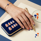 Press on Nails Kentrim Sports Team Logo Almond Press On Nails - 30 Pieces (15 Sizes)