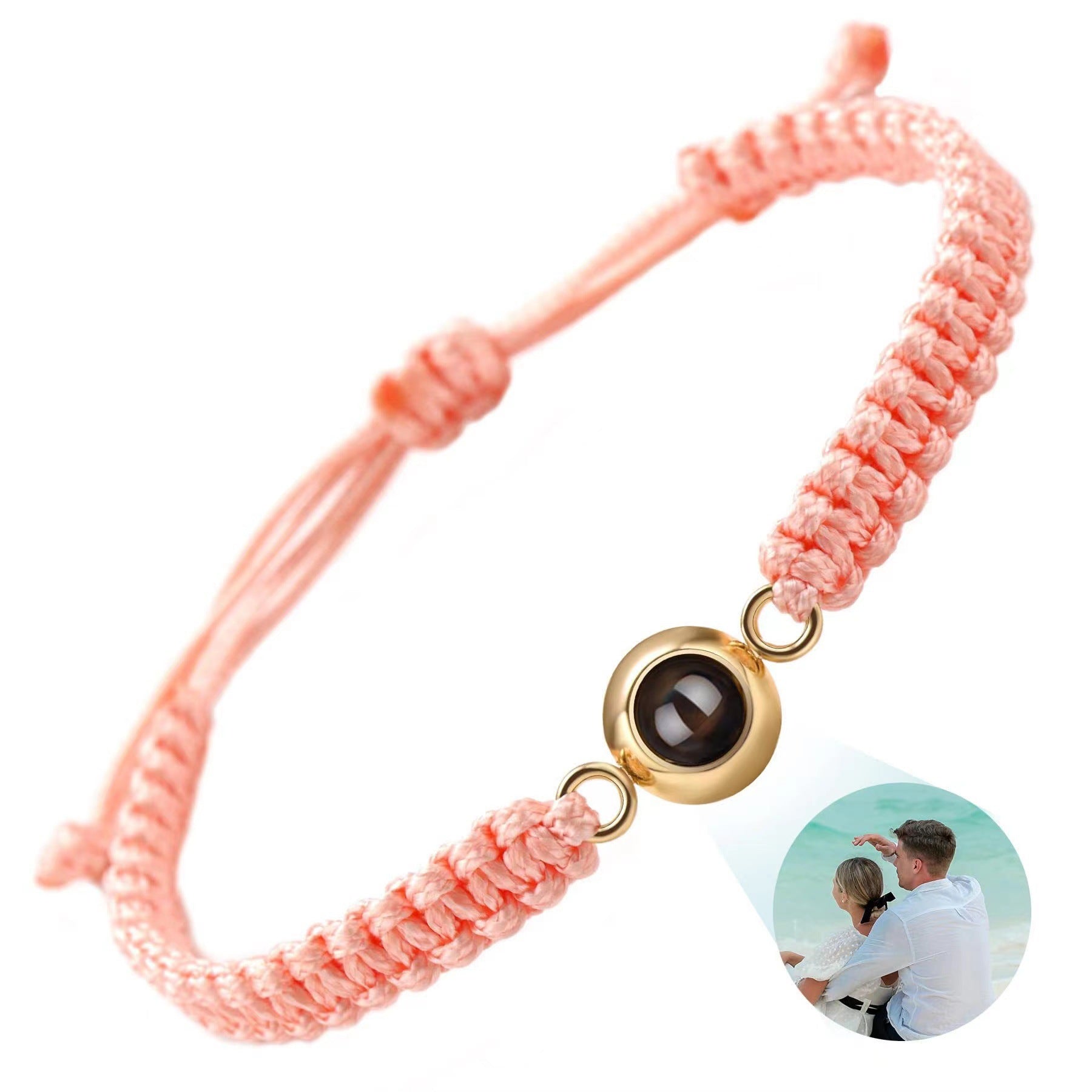 Fashion Hand-Woven Bracelet 100 Languages Projection Bracelet Custom HD Photo